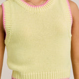 Refined Stitch Sleeveless Sweater Top