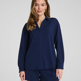 Spanx Airessentials Oversized Button Down - Timeless Navy
