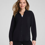 Spanx Airessentials Oversized Button Down - Very Black