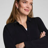 Spanx Airessentials Oversized Button Down - Very Black