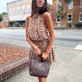 Savanna Rouge Ruffle Mini Dress