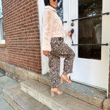 Cream Faux Fur Cropped Jacket