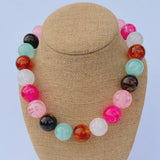 Pink Bauble Mix Necklace
