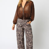 Brown Leopard Kate Pants