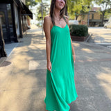 Matte Crepe Cami Swing Maxi