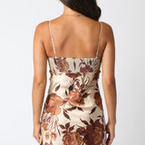 Coffee Cream Brown Jane Dress