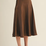 Espresso Flare Skirt