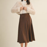 Espresso Flare Skirt