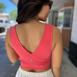 Never Better Crop Cami - Hibiscus