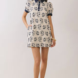 Camille Embroidered Floral Mini Dress