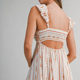 Sienna Garden Ruffle Maxi Dress