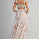 Sienna Garden Ruffle Maxi Dress