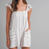 Harbor Breeze Stripe Ruffle Romper