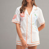 Sunstitch Garden Embroidered Shirt