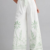 Palm Haven Wide-Leg Trousers