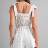 Luna Belle Eyelet Bow Romper