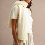 Clara Ivory Short Sleeve Knit Sweater