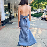 Viridiana Dress - Steel Blue