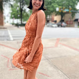 Sienna Bloom Embroidered Mini Dress