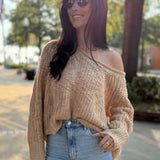 Caramel Cloud Knit Sweater