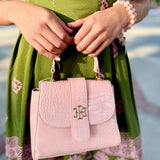 Tucker Handbag Blush Patent EC