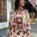 Coffee Cream Brown Jane Dress