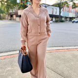 Mocha Latte Vintage Fleece Cardigan