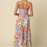 Golden Garden Breeze Maxi Dress