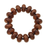 Cleo Brown Oval Beaded Stretch Bracelet