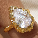 Delilah Crystal Majesty Cocktail Ring