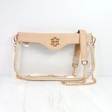 Madi Clear Crossbody Nude