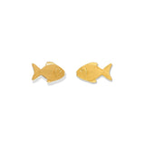 Screwback Stud Earrings - Fish