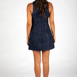 Darcy Navy Tweed Mini Dress