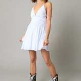 Cloud Nine Lace Mini Dress