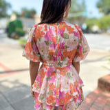 Flirty Moments Floral Romper