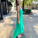 Matte Crepe Cami Swing Maxi