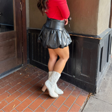 Bold Bubble Mini Skirt