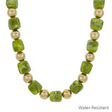 Olive Grove Luxe Beaded Necklace