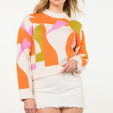 Sunny Vibes Color Block Sweater