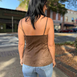 Dark Oak Straight Neck Cami Top