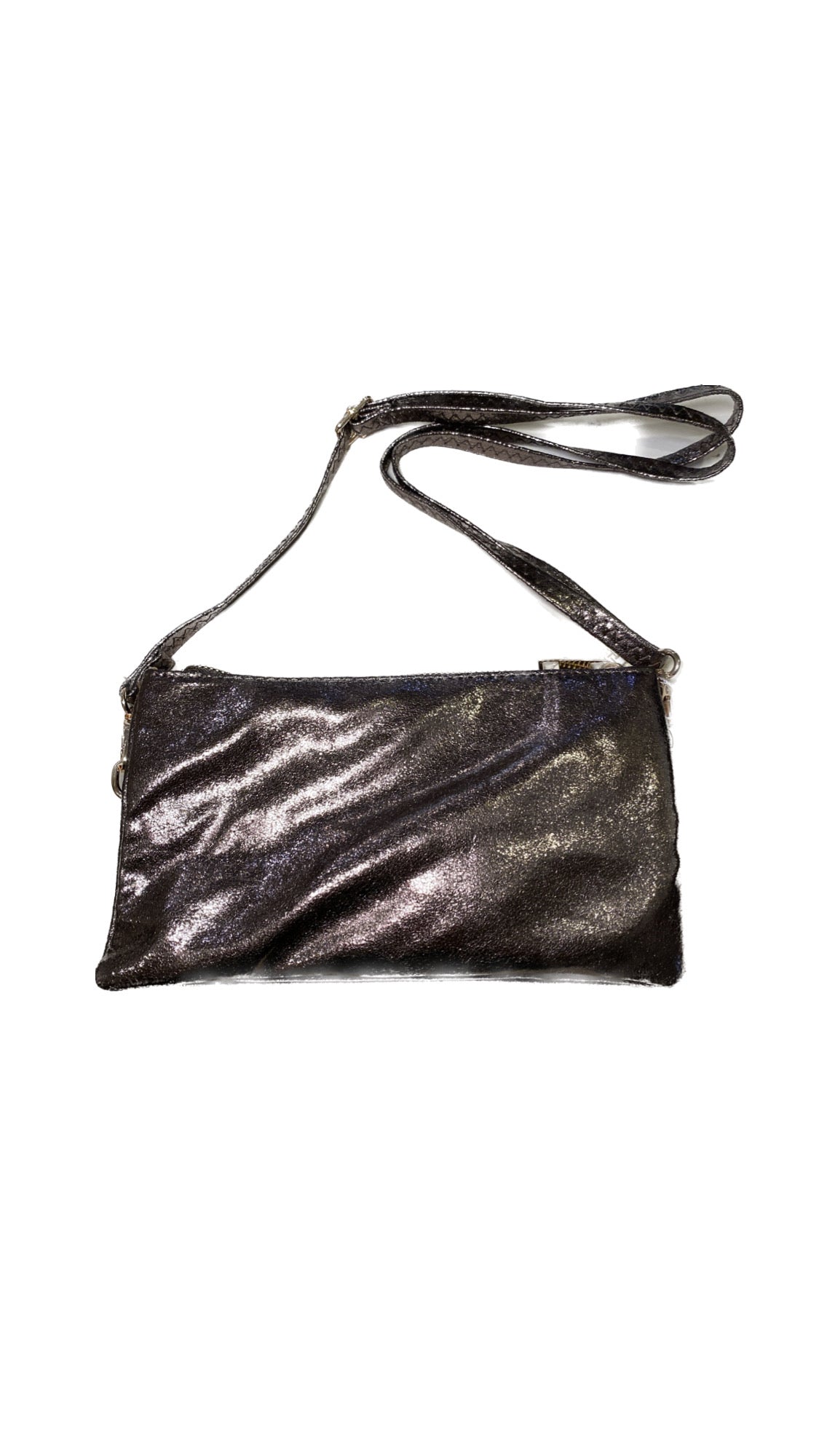 Liz Custom Crossbody Bag - Gunmetal Shimmer