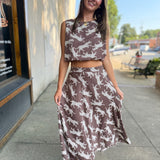 Wild Animal Bubble Crop Top