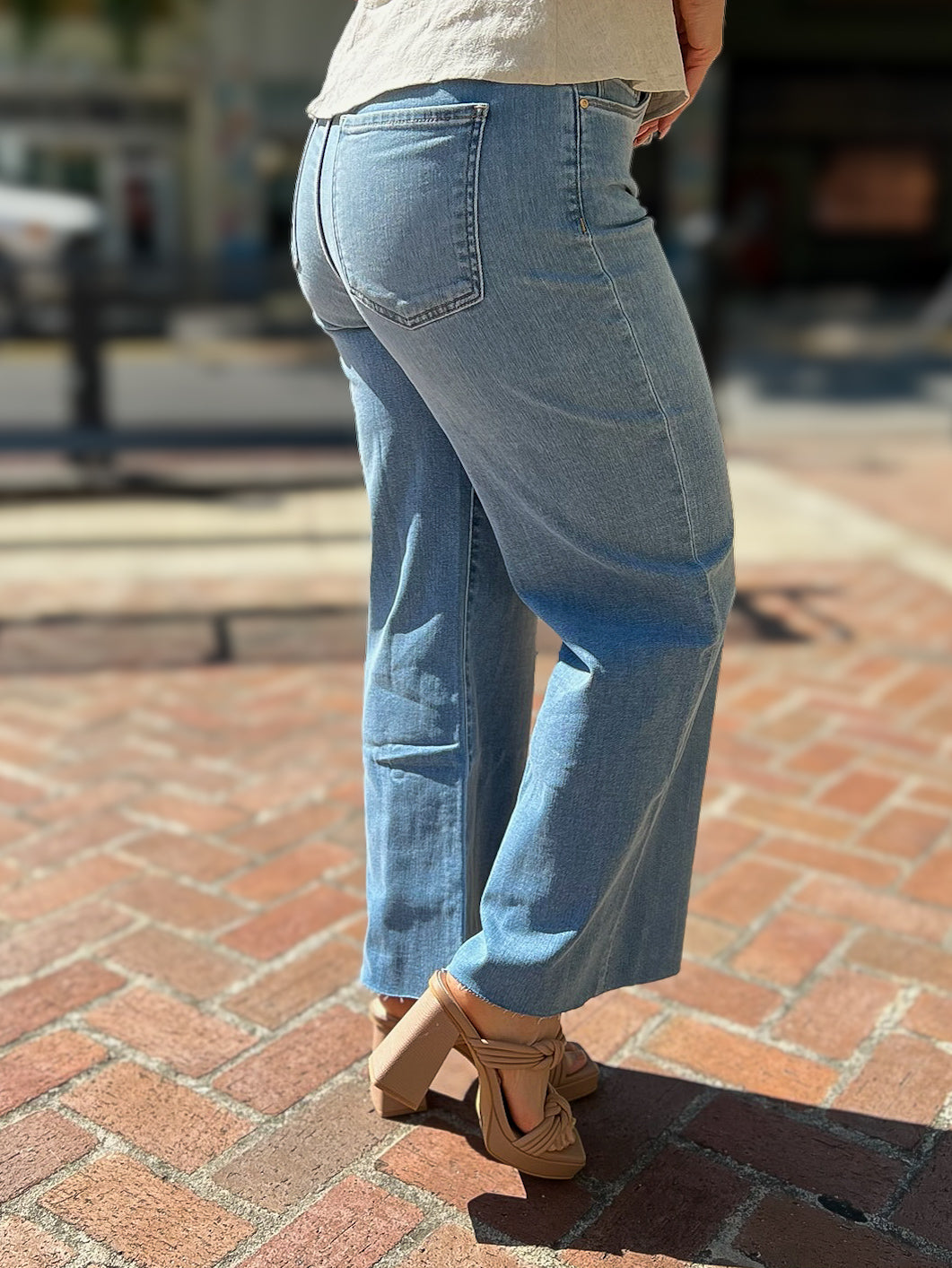 Meg Wide Legged Jeans - Romantic