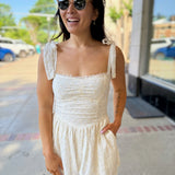 Ivory Perry Laced Romper