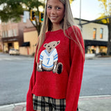 Red Teddy Bear Sweater