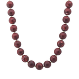 Marissa Maroon 10mm Beaded Necklace