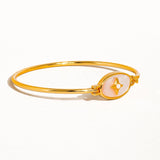 Aileen Gold Vintage Star Shell Bangle