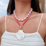 Pink Tide Shell Statement Necklace