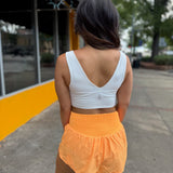 Never Better Crop Cami - White