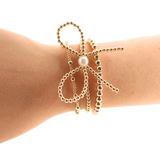 June + Bow + 5MM Gold Stack